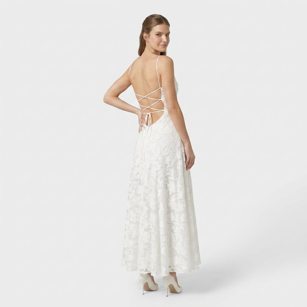 Robe Maxi Bretelles Fines Coupe Décontractée pour Femme