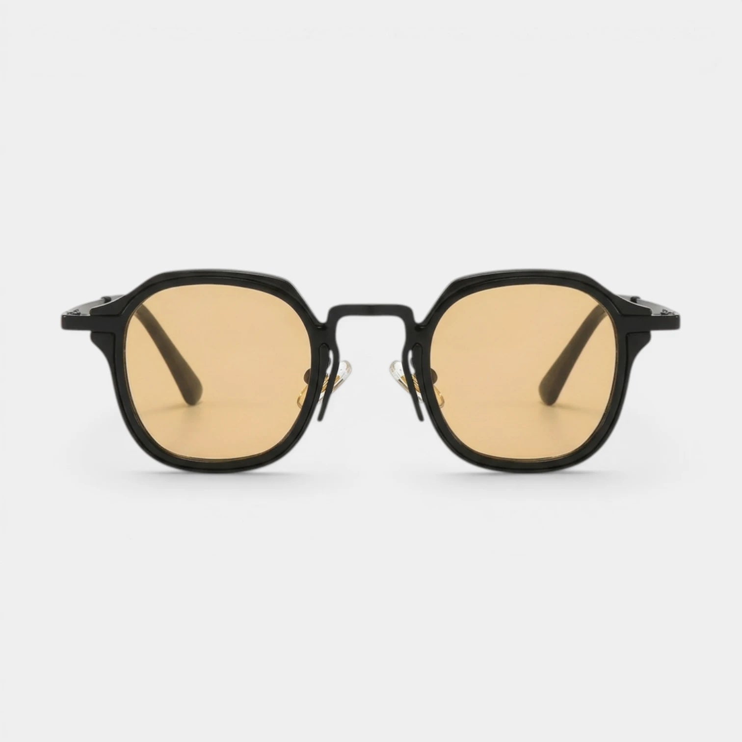 Lunettes Rondes Pont Métallique Verres Dégradés pour Homme