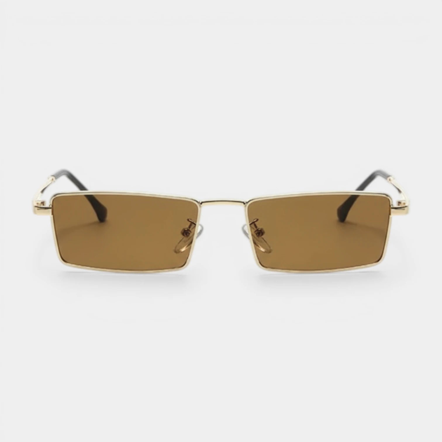 Lunettes Rectangulaires Métal Profil Fin pour Homme