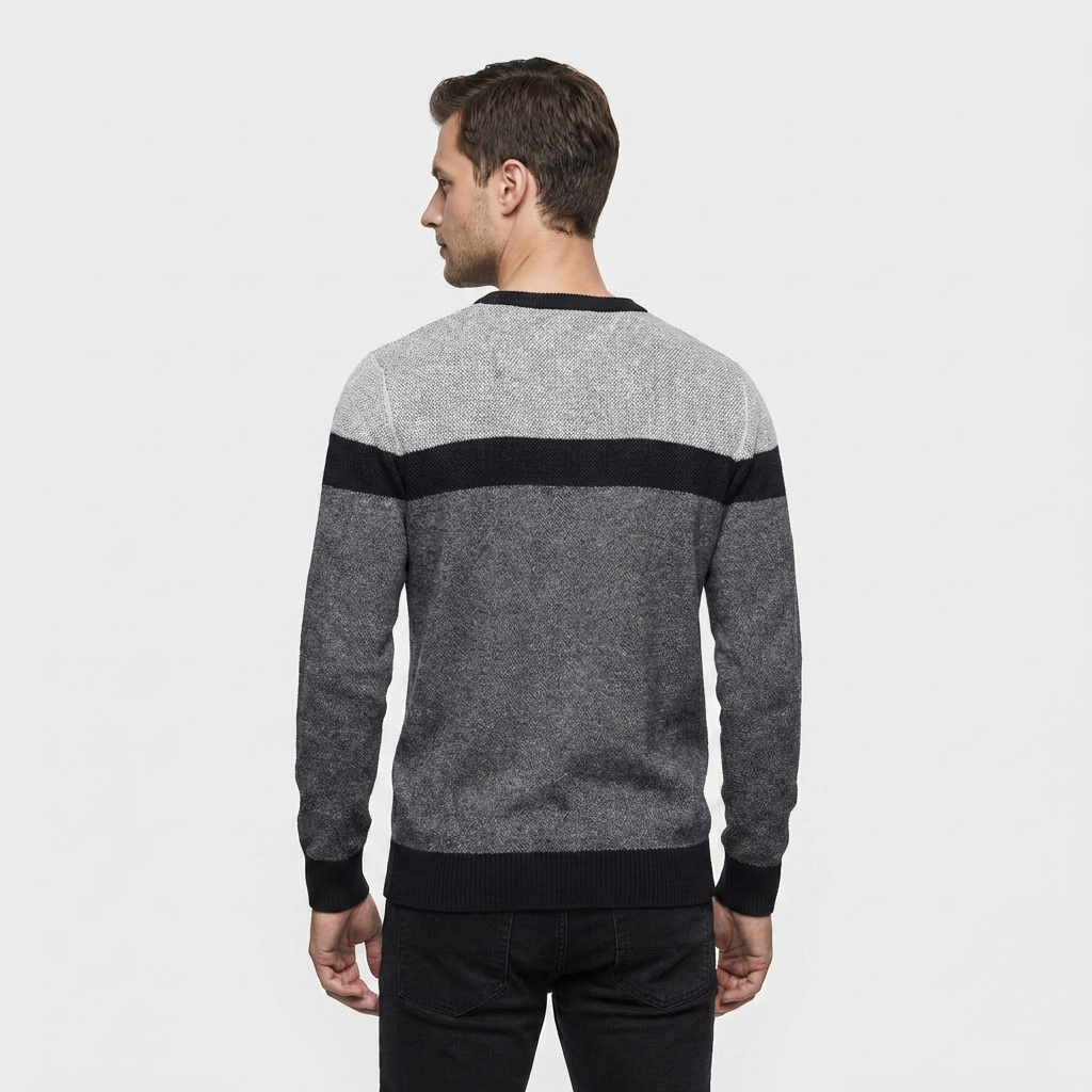 Pull Coton Léger Maille Fine Col Rond pour Homme