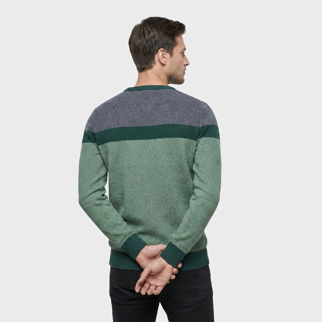Pull Coton Léger Maille Fine Col Rond pour Homme