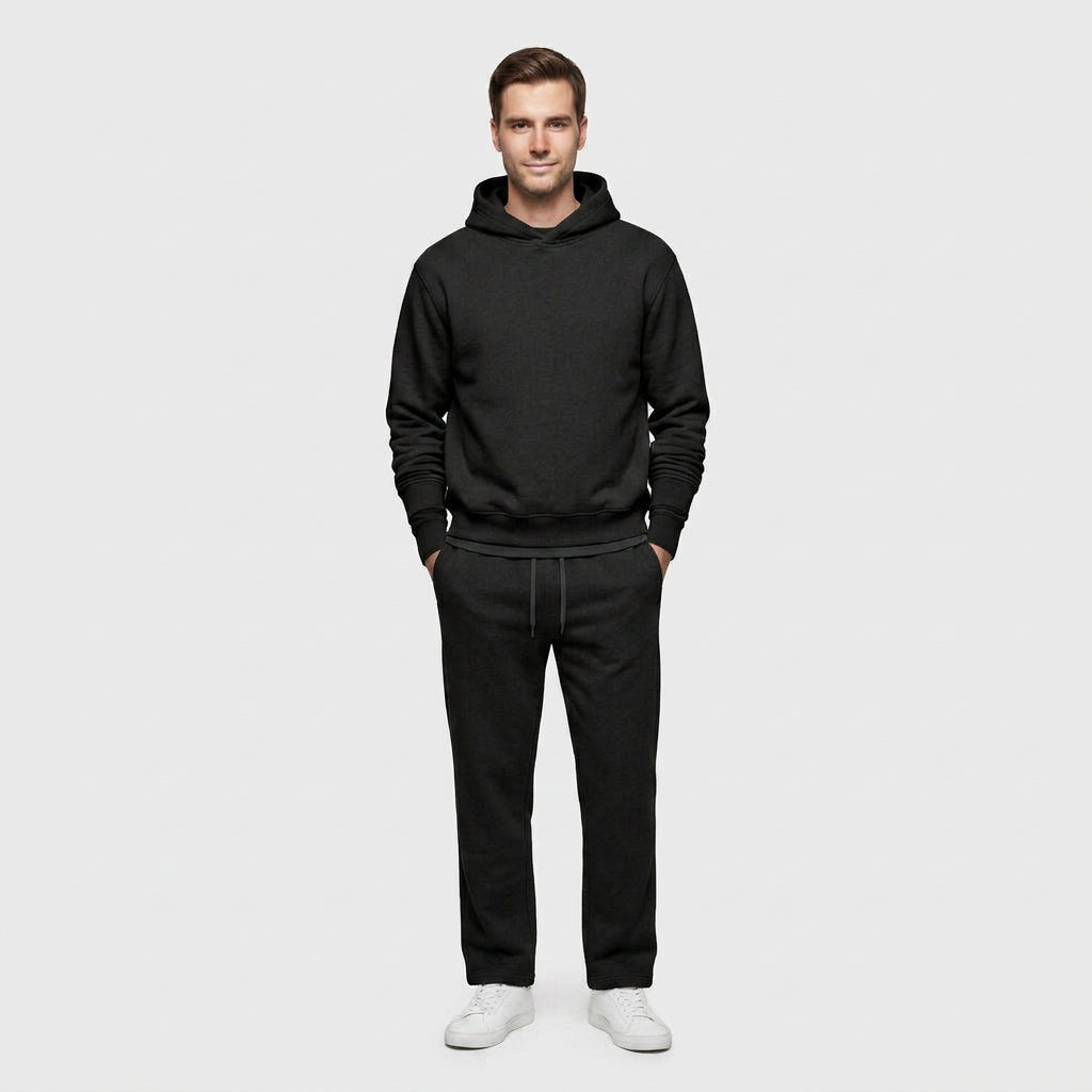 Ensemble Sweat à Capuche Minimaliste Coupe Décontractée pour Homme