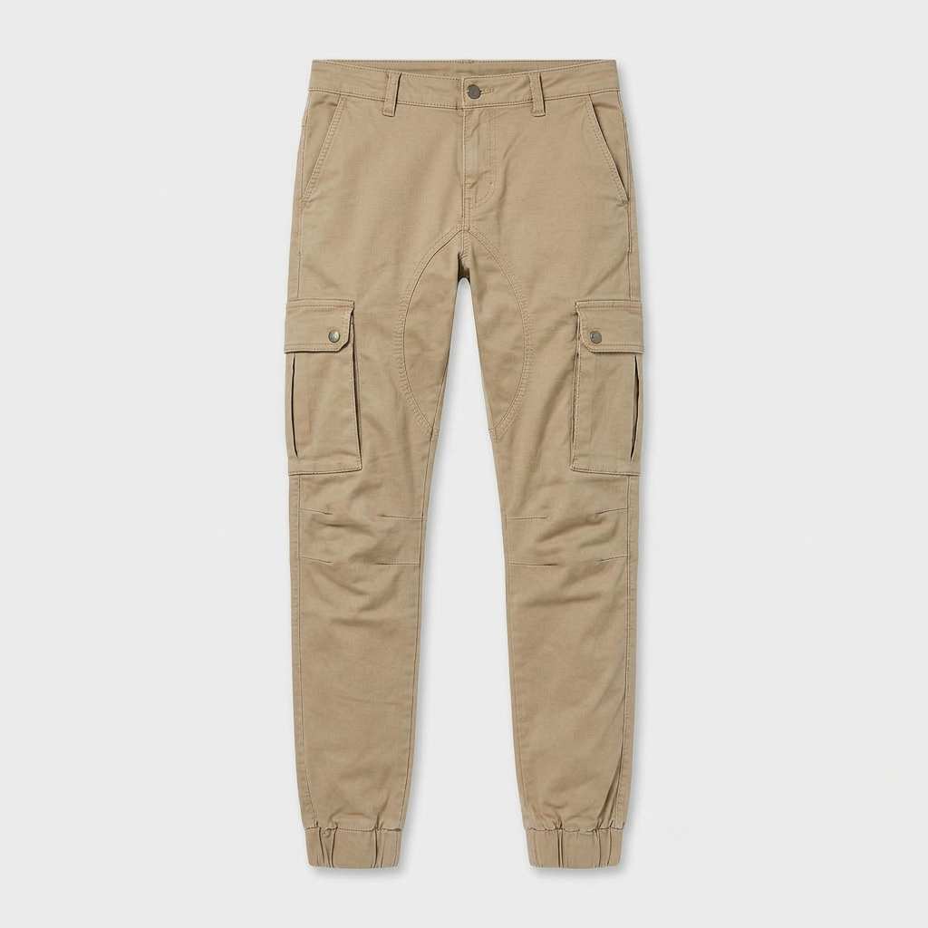 Pantalon Cargo Coton Décontracté Multi-Poches pour Homme