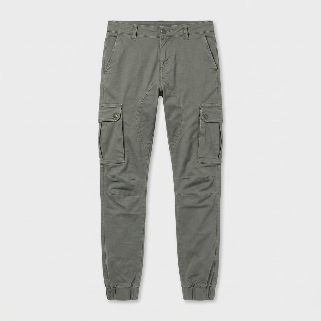 Pantalon Cargo Coton Décontracté Multi-Poches pour Homme