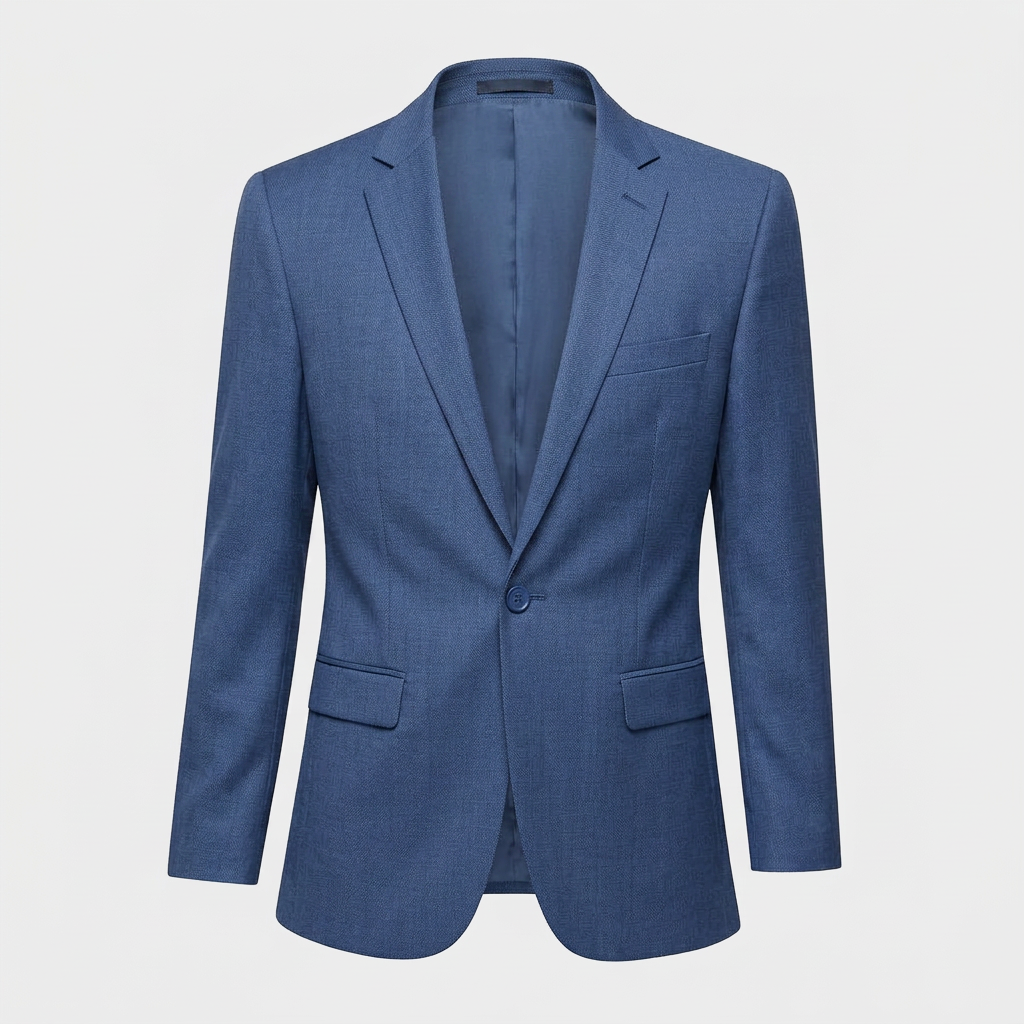Blazer Élégant Coupe Moderne Épaules Structurées pour Homme