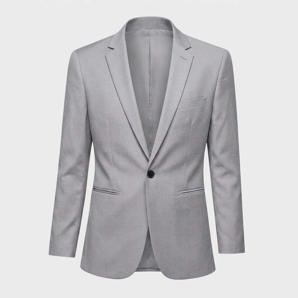 Blazer Élégant Coupe Moderne Épaules Structurées pour Homme