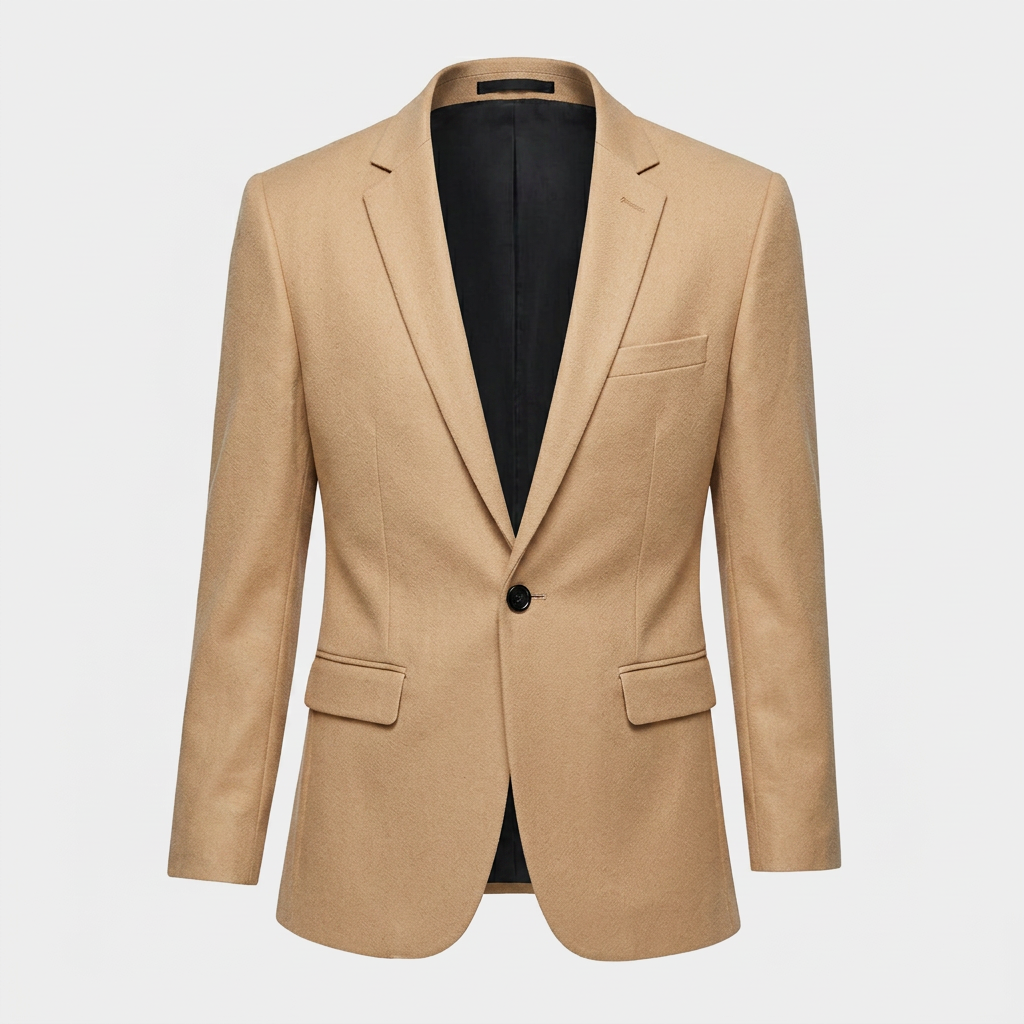 Blazer Élégant Coupe Moderne Épaules Structurées pour Homme