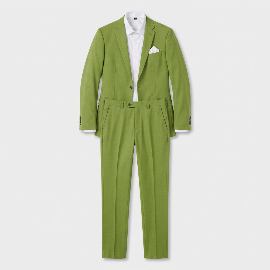 Ensemble Tailleur Blazer Croisé Pantalon Slim pour Homme