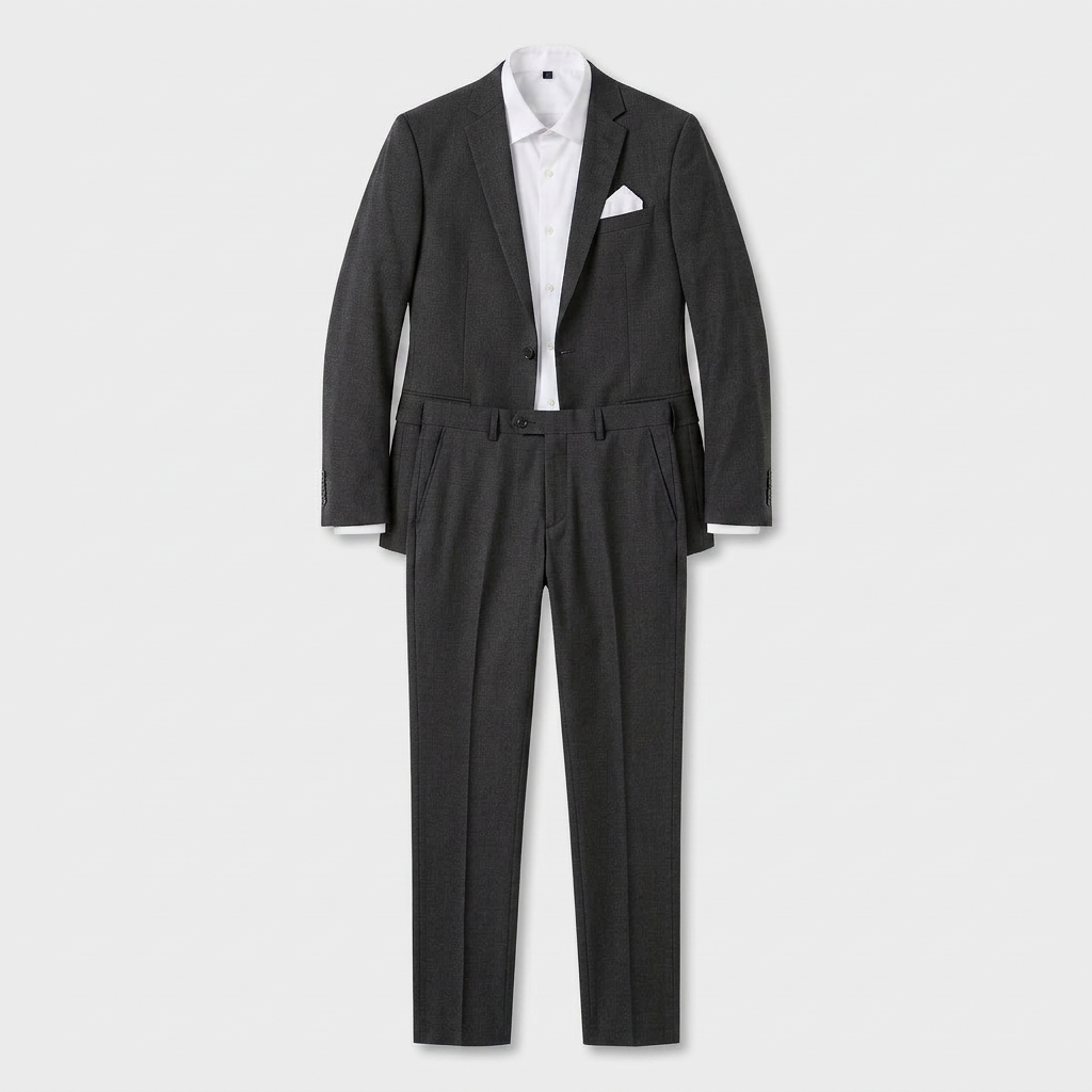 Ensemble Tailleur Blazer Croisé Pantalon Slim pour Homme