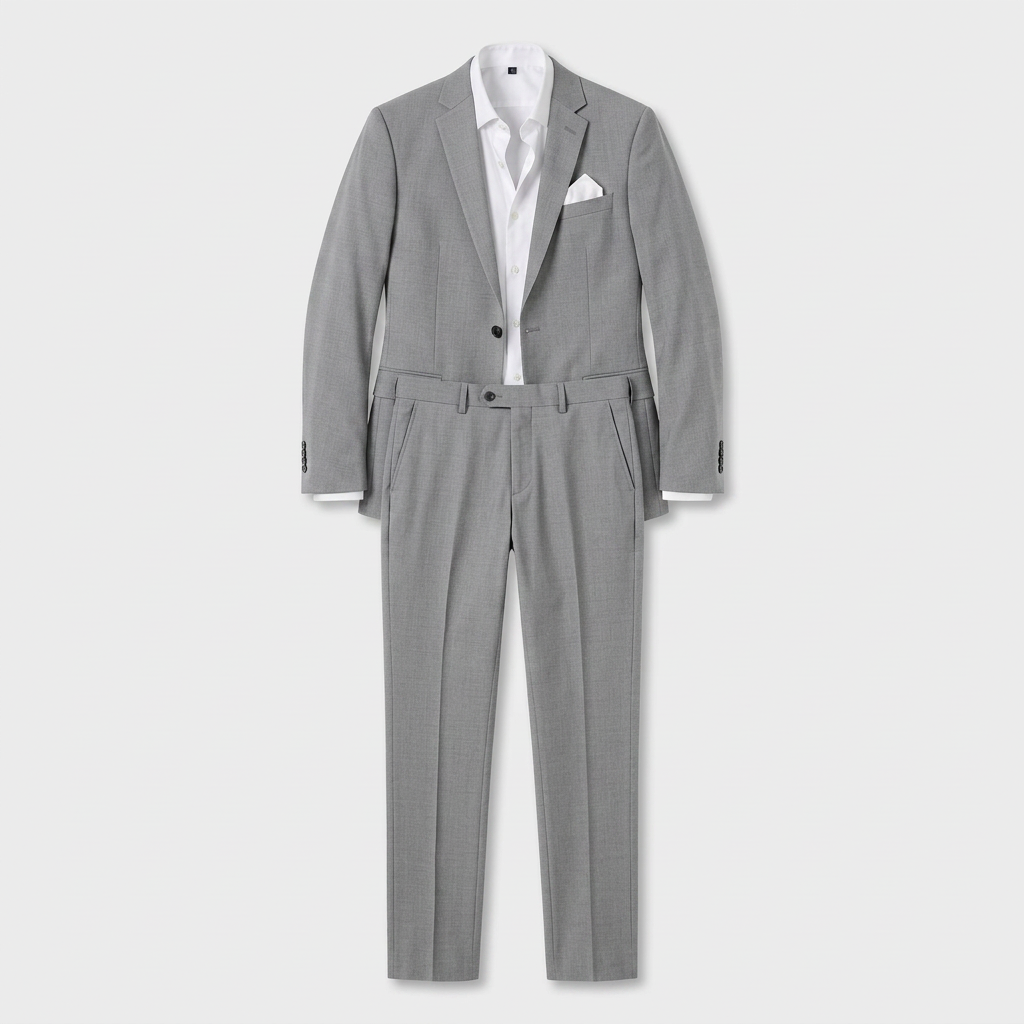 Ensemble Tailleur Blazer Croisé Pantalon Slim pour Homme
