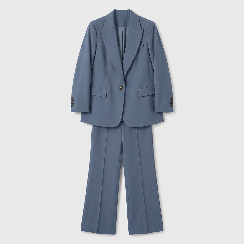 Costume Blazer Deux Pièces Coupe Structurée pour Femme