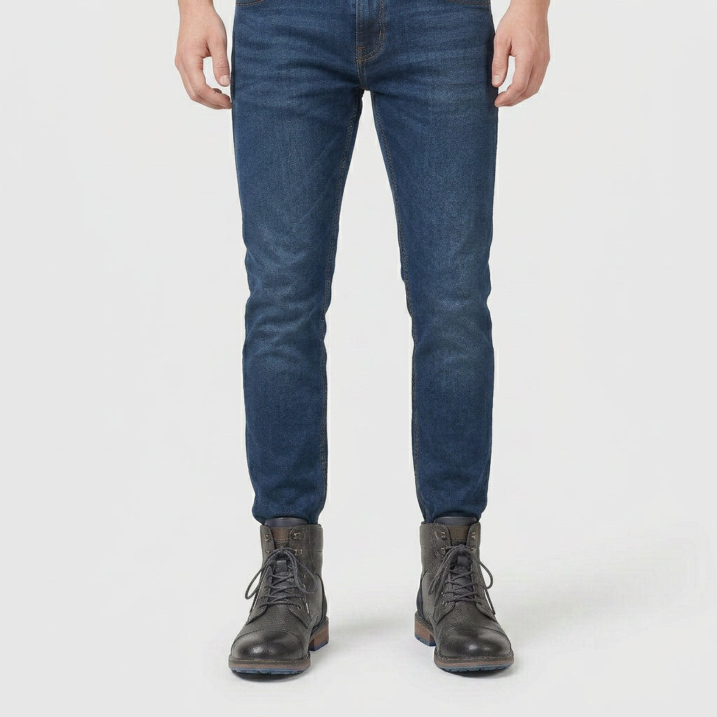 Bottines Cuir Lacées Style Vintage pour Homme
