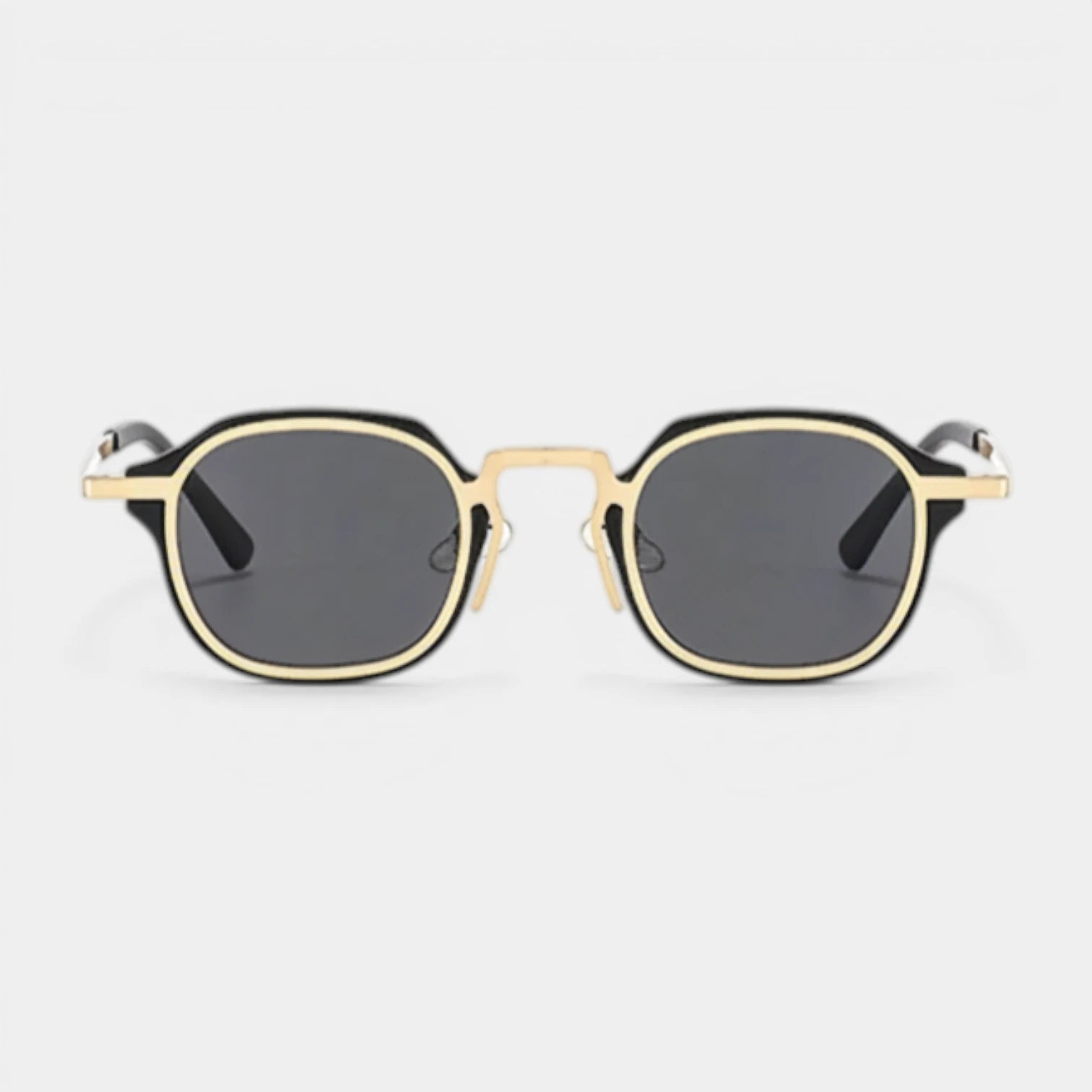 Lunettes Rondes Pont Métallique Verres Dégradés pour Homme