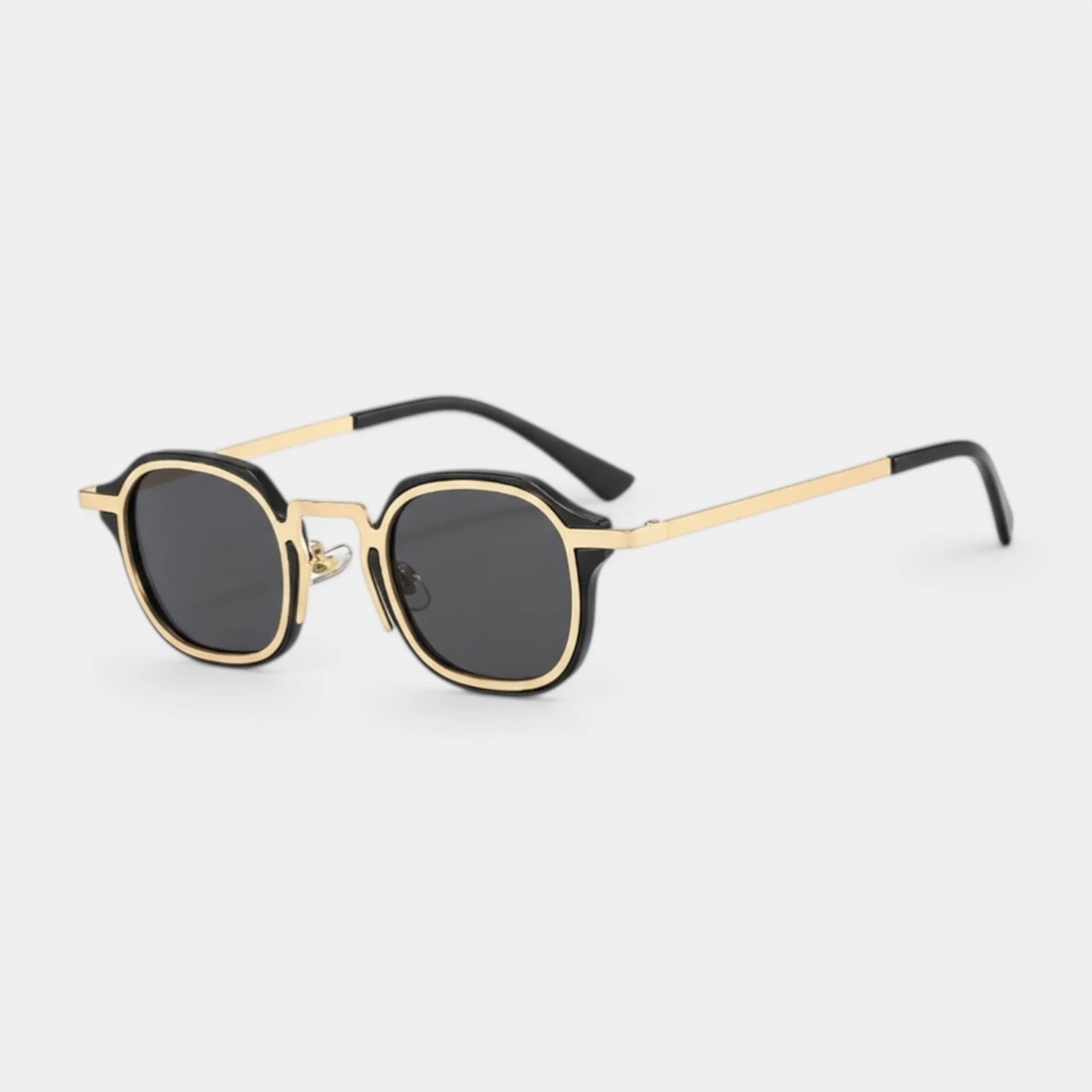Lunettes Rondes Pont Métallique Verres Dégradés pour Homme
