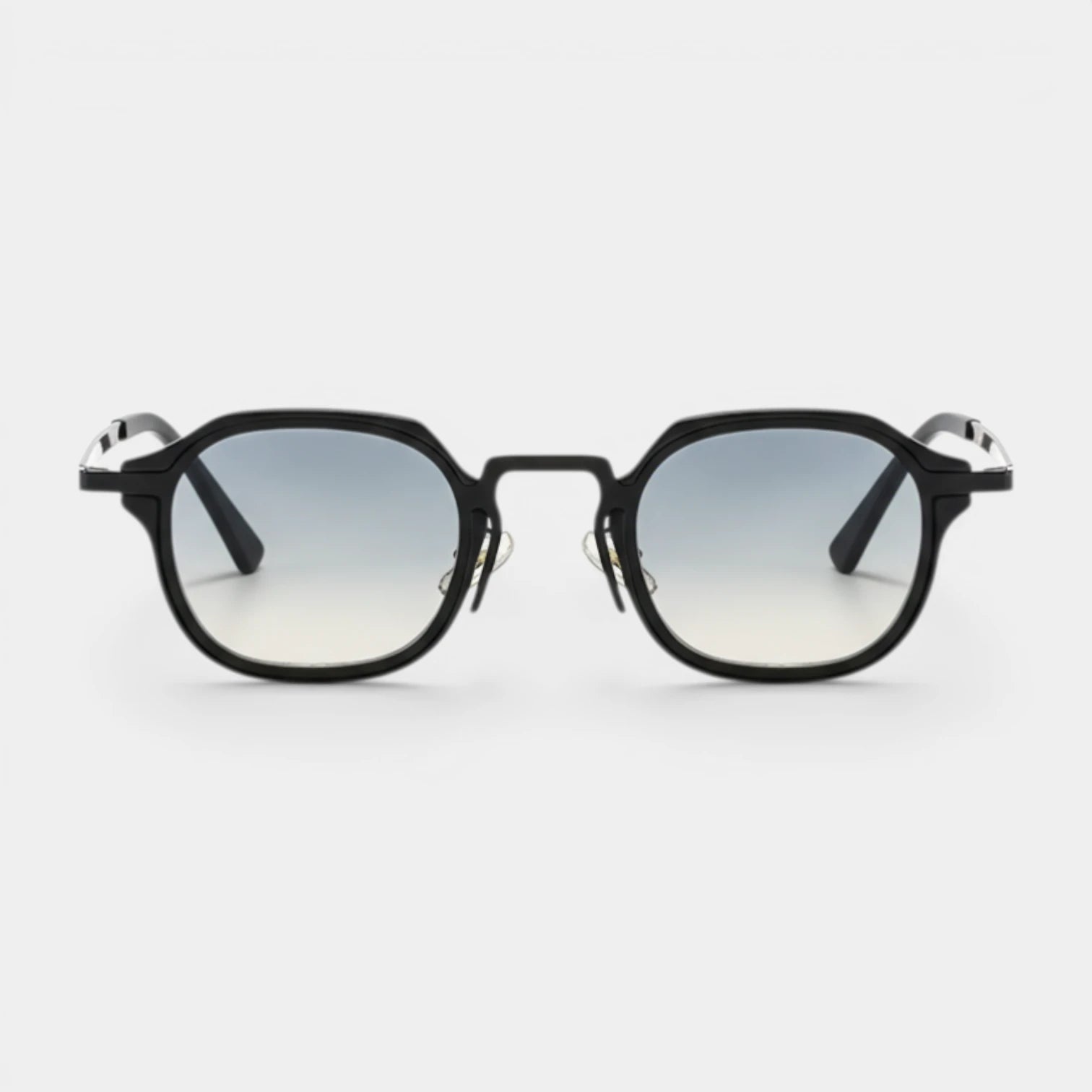 Lunettes Rondes Pont Métallique Verres Dégradés pour Homme