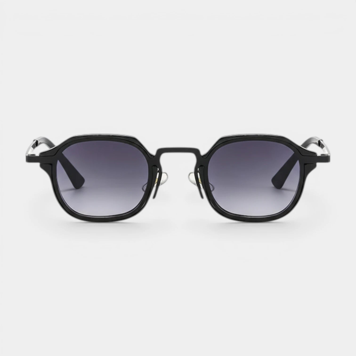 Lunettes Rondes Pont Métallique Verres Dégradés pour Homme
