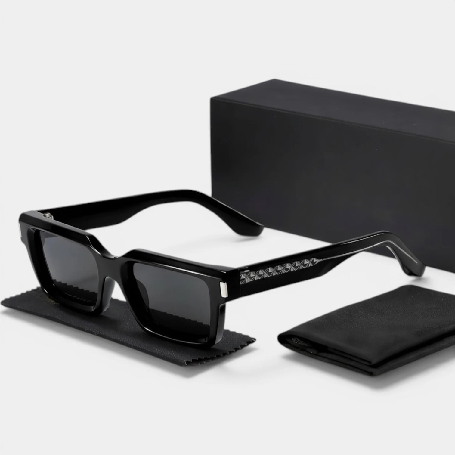 Lunettes Carrées Verres Dégradés Coupe Moderne pour Homme
