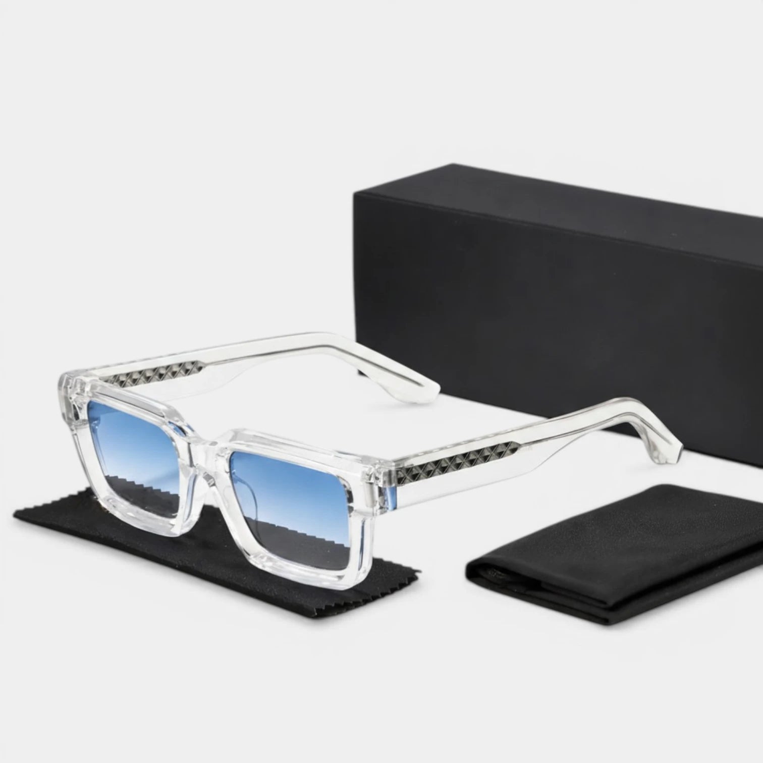Lunettes Carrées Verres Dégradés Coupe Moderne pour Homme