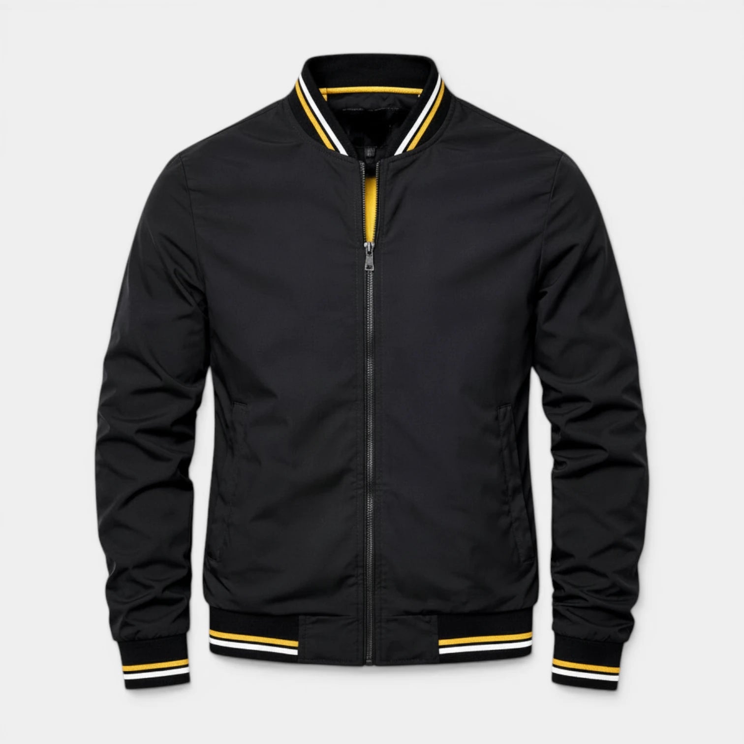 Veste Bomber Légère Col Côtelé pour Homme