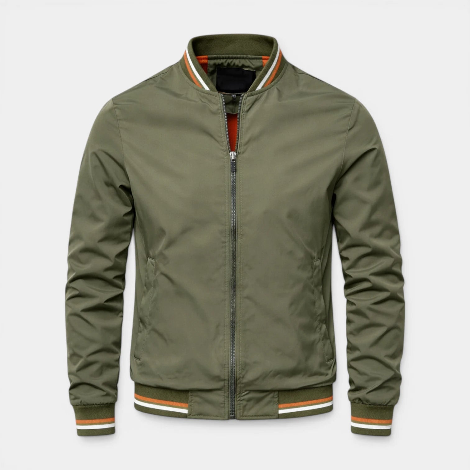 Veste Bomber Légère Col Côtelé pour Homme