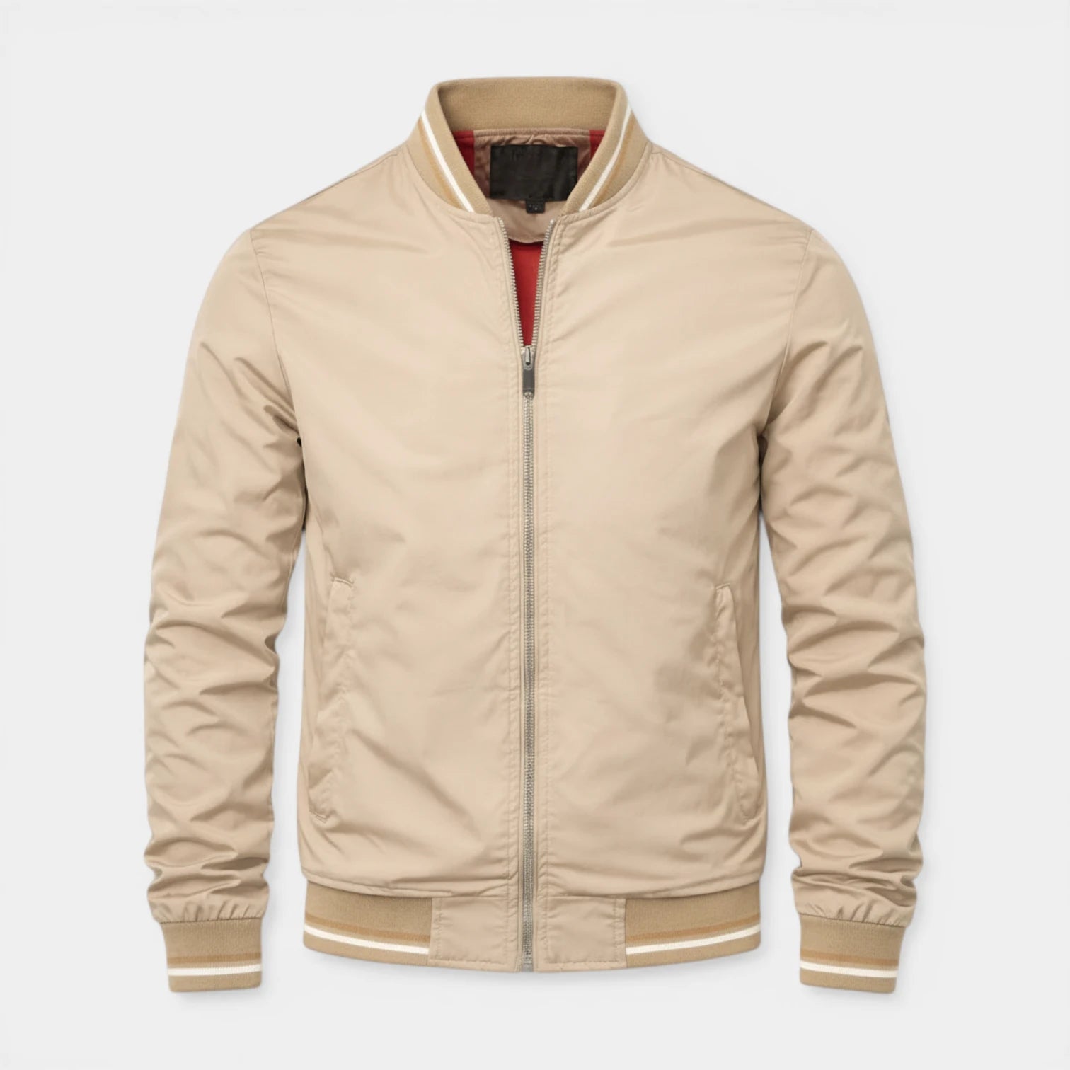 Veste Bomber Légère Col Côtelé pour Homme