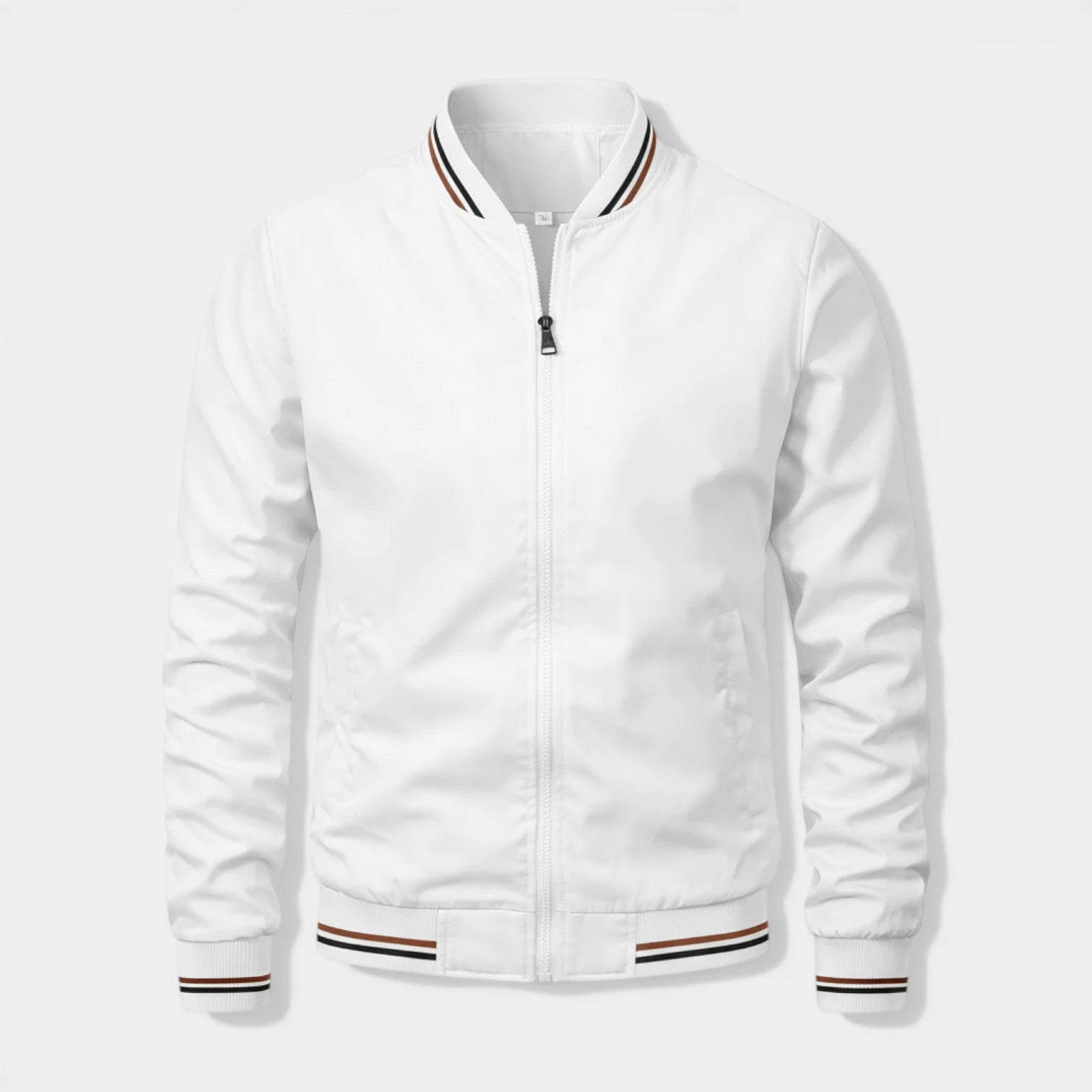 Veste Bomber Légère Col Côtelé pour Homme