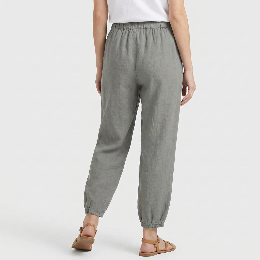 Pantalon Taille Haute Coupe Décontractée pour Femme
