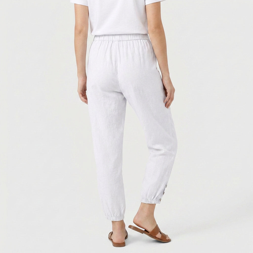 Pantalon Taille Haute Coupe Décontractée pour Femme