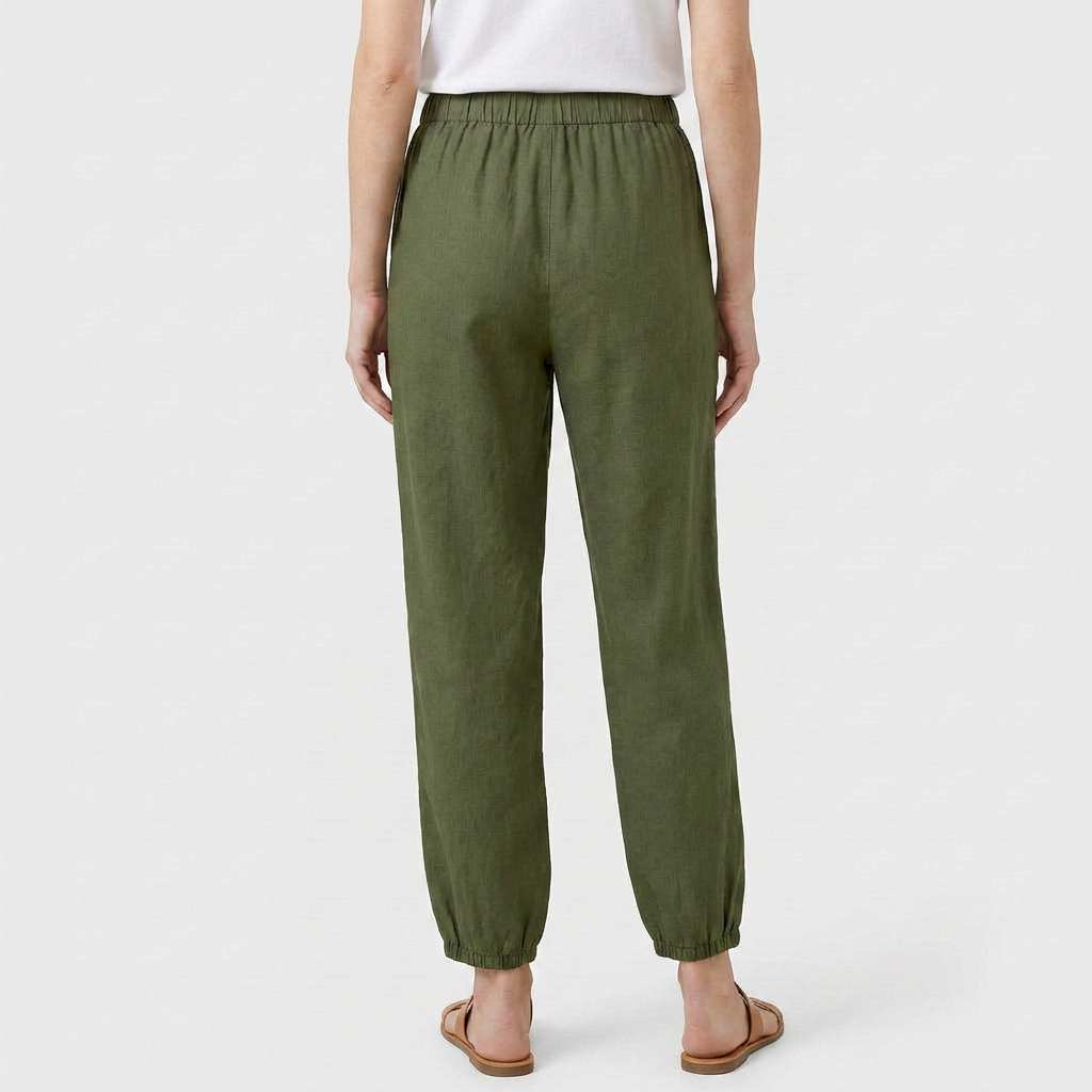 Pantalon Taille Haute Coupe Décontractée pour Femme