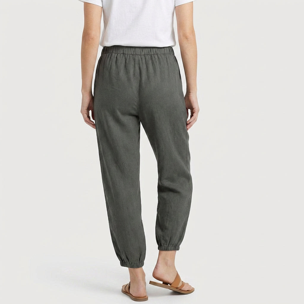 Pantalon Taille Haute Coupe Décontractée pour Femme