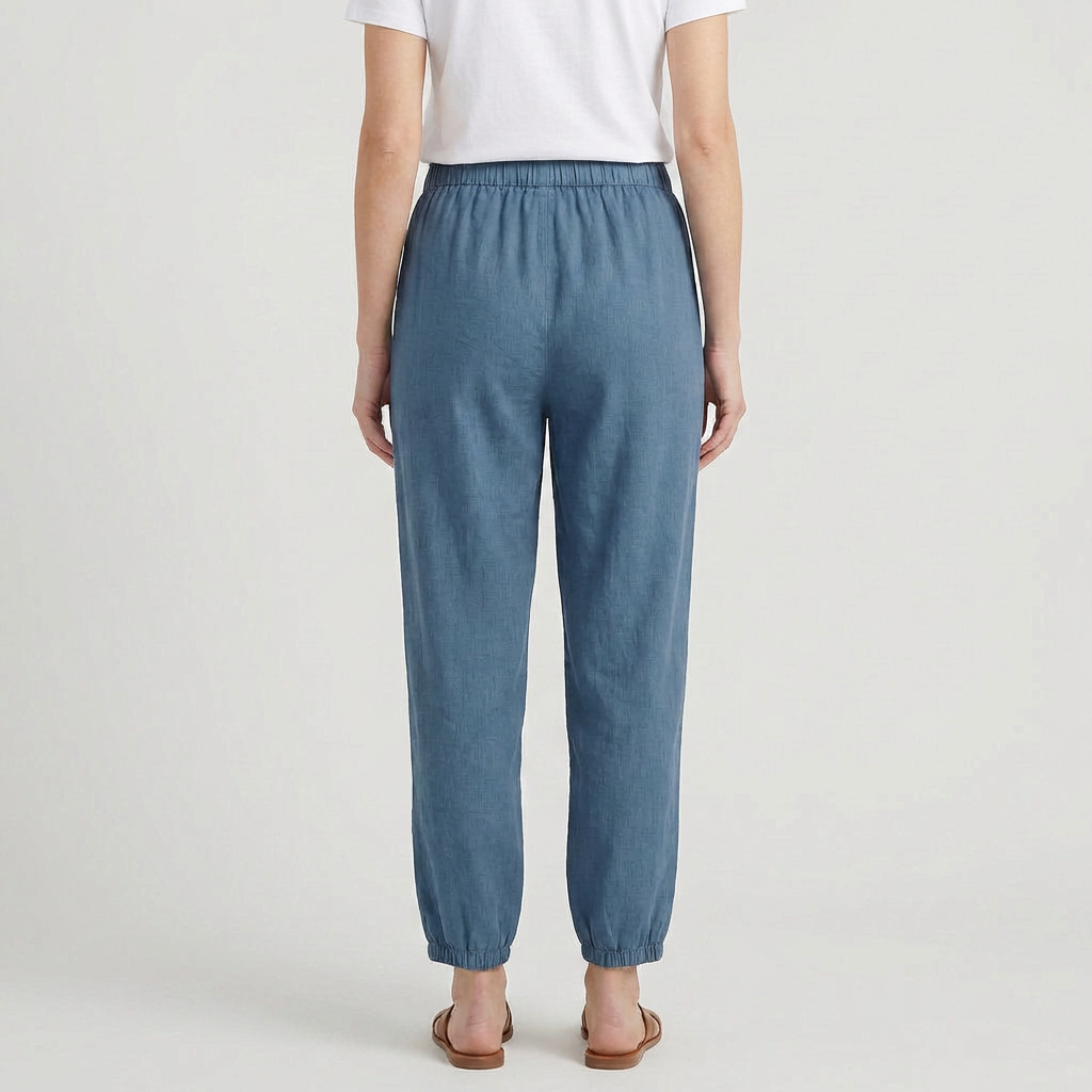 Pantalon Taille Haute Coupe Décontractée pour Femme