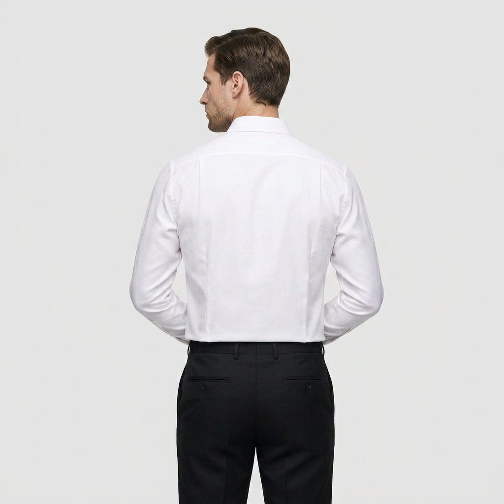Chemise Habillée Manches Longues Coupe Ajustée pour Homme