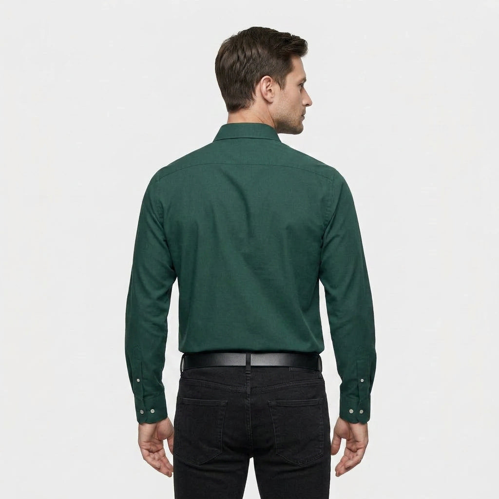 Chemise Habillée Manches Longues Coupe Ajustée pour Homme