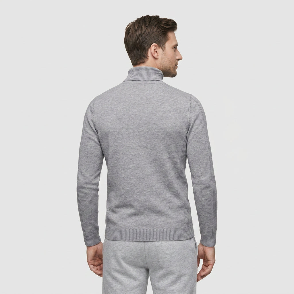 Pull Maille Épaisse Col Montant pour Homme