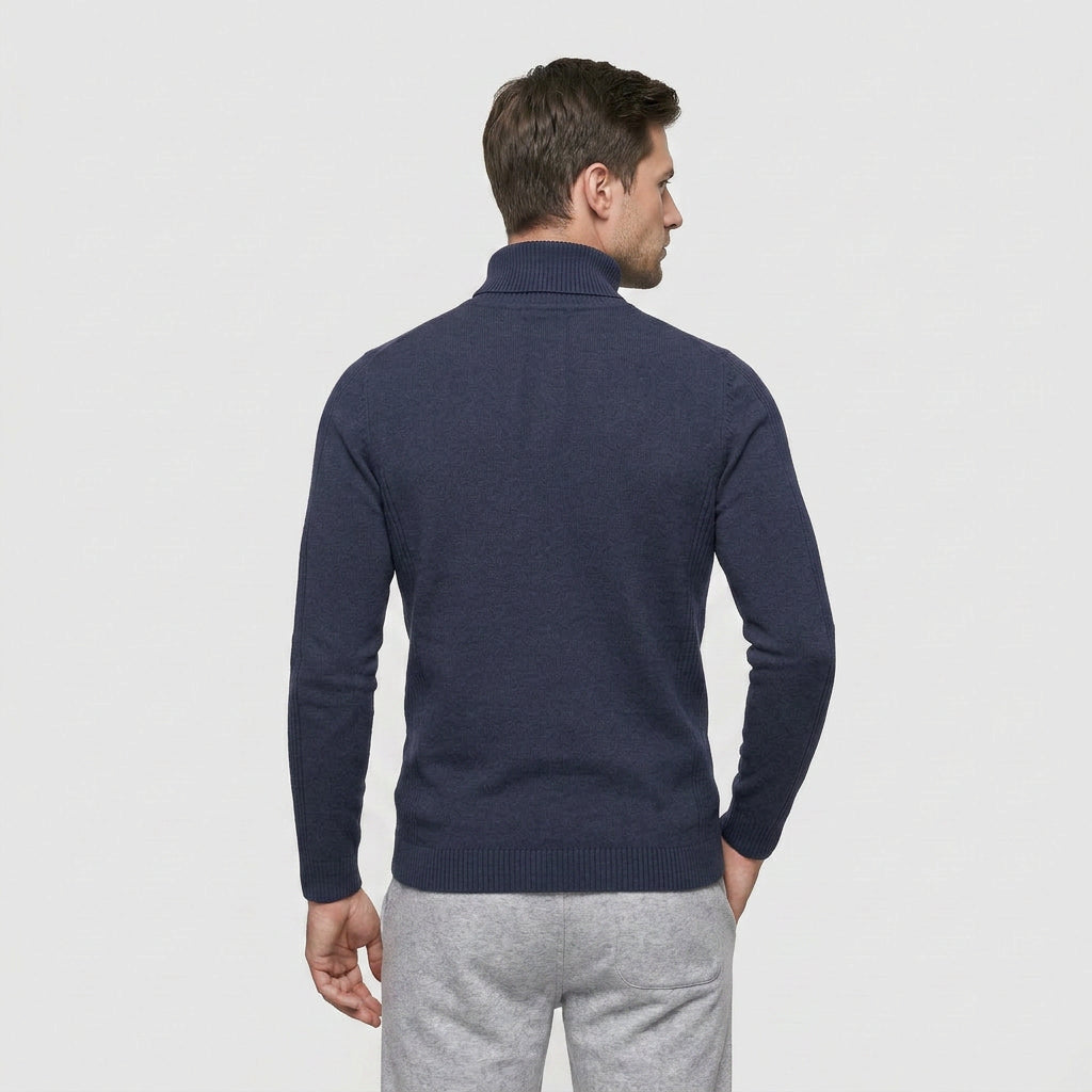 Pull Maille Épaisse Col Montant pour Homme