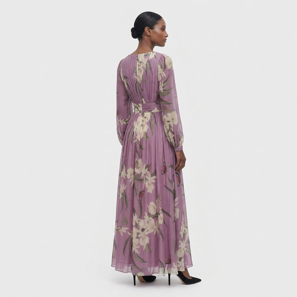 Women's Flowy Floral Maxi Dress