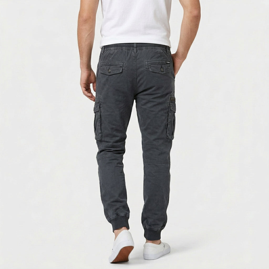Pantalon Jogger Cargo Taille Élastiquée pour Homme