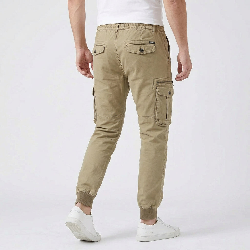 Pantalon Jogger Cargo Taille Élastiquée pour Homme