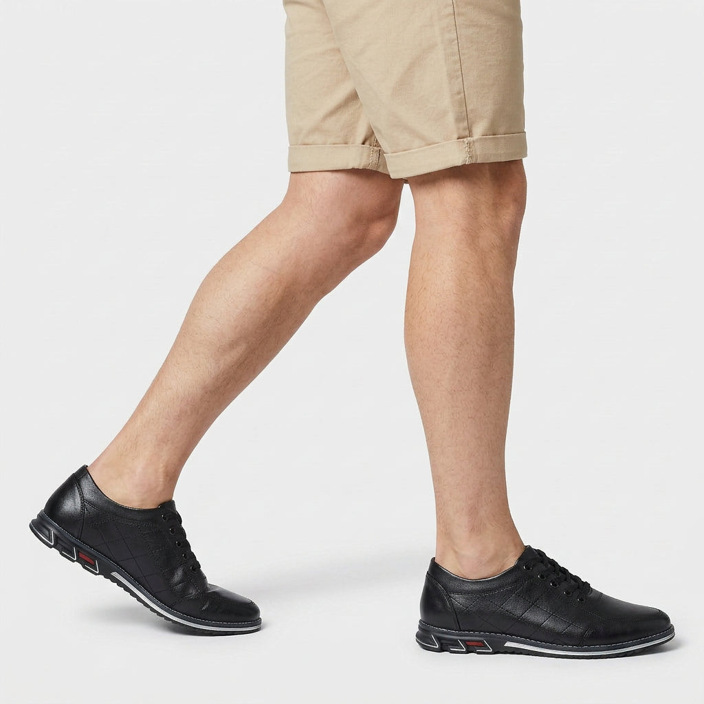 Chaussures Casual à Lacets Détails Matelassés Semelle Sport pour Homme