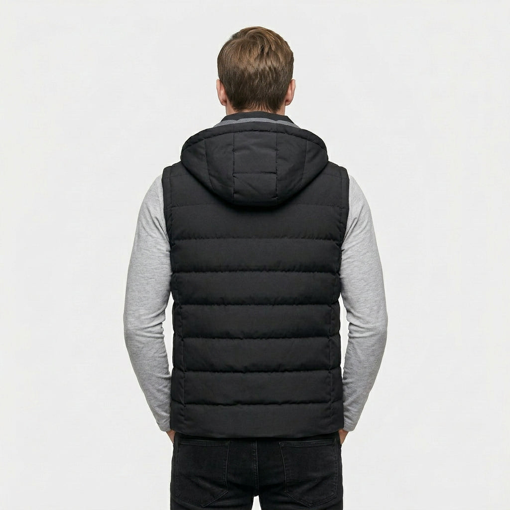 Gilet Matelassé Isolant Sans Manches Coupe Légère pour Homme