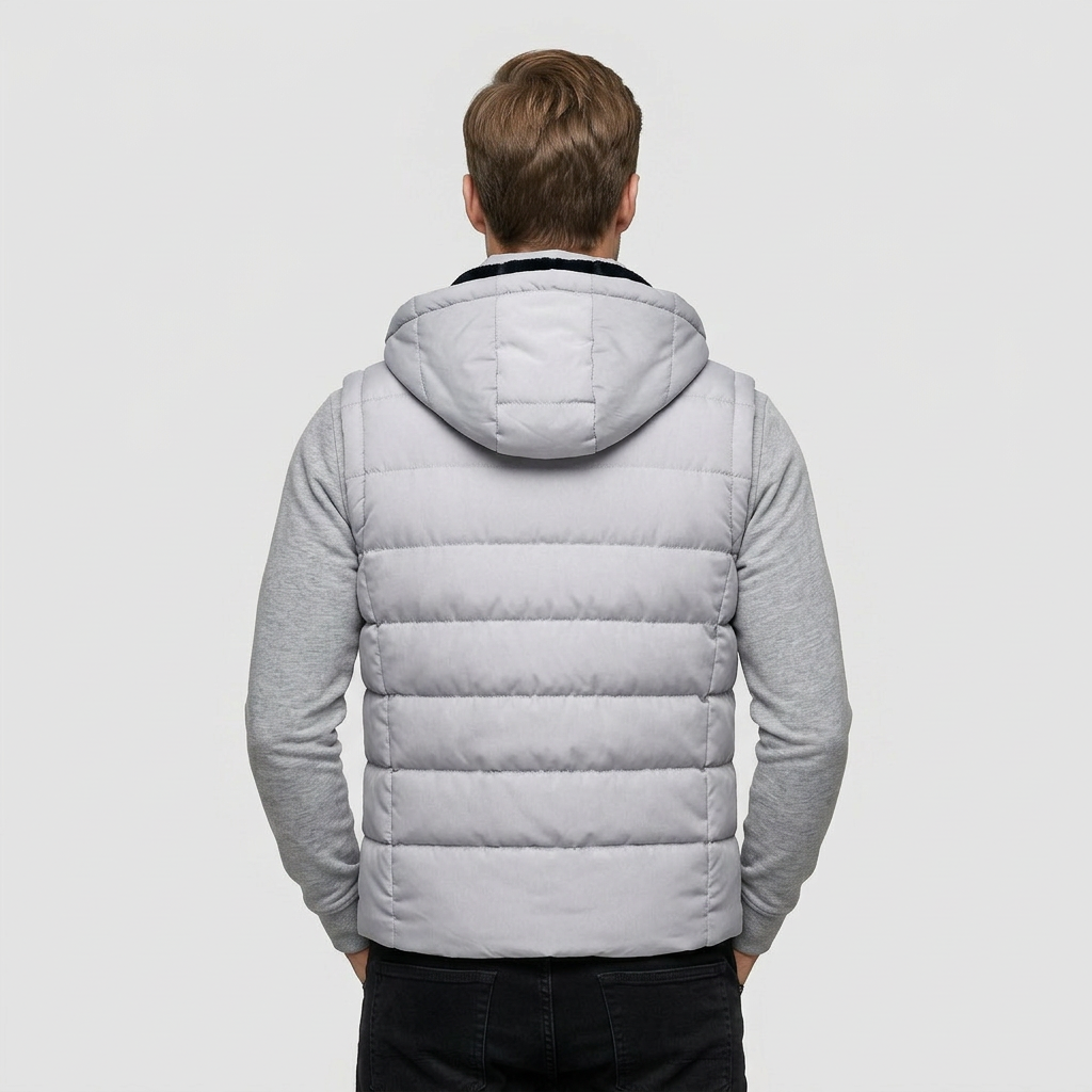 Gilet Matelassé Isolant Sans Manches Coupe Légère pour Homme