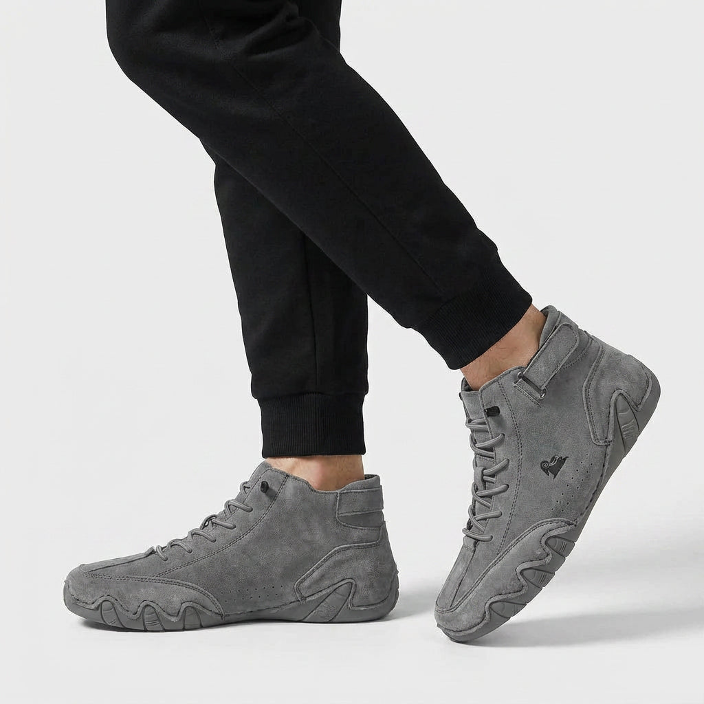 Sneakers Montantes Casual Lacets Bride Cheville pour Homme