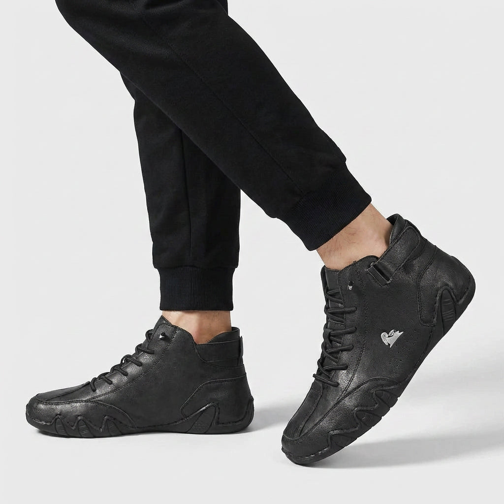 Sneakers Montantes Casual Lacets Bride Cheville pour Homme