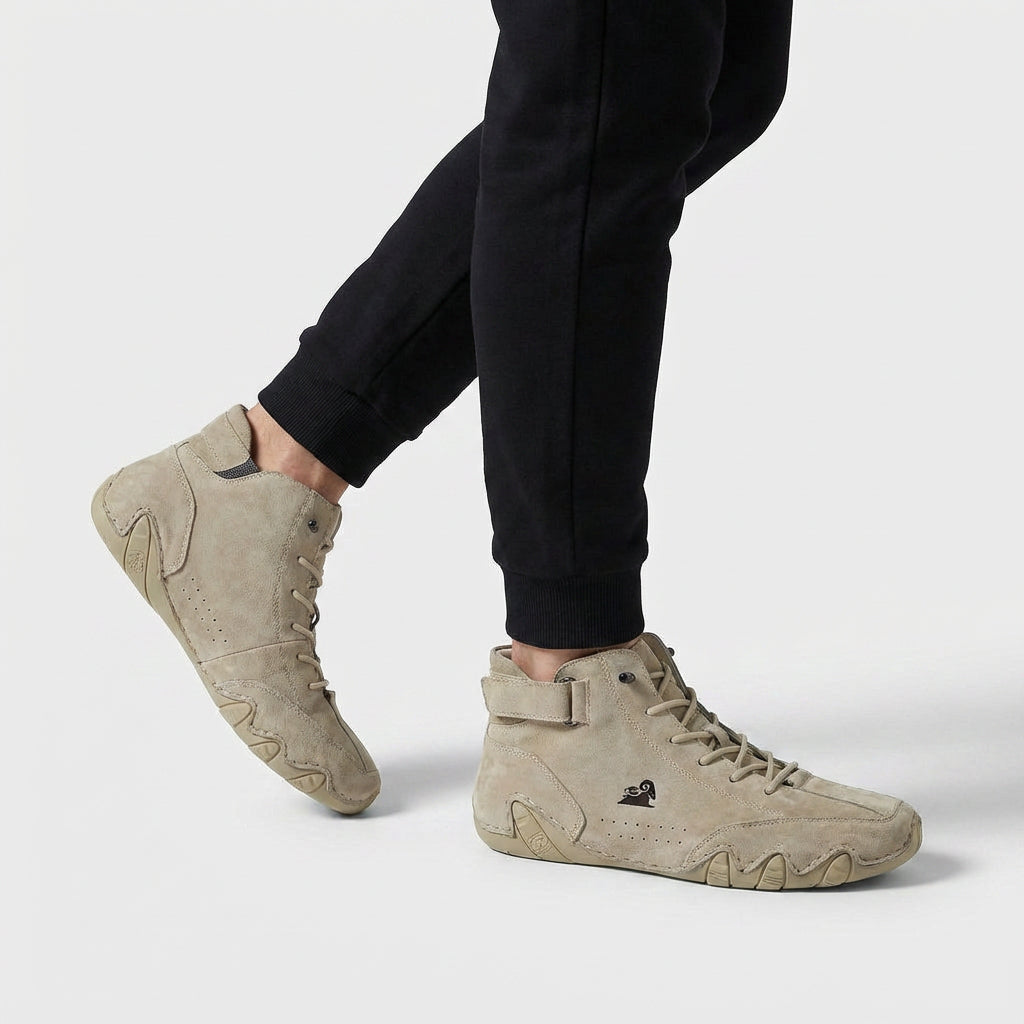Sneakers Montantes Casual Lacets Bride Cheville pour Homme