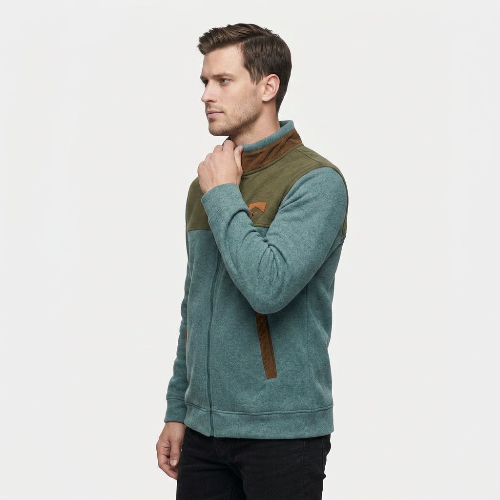 Veste Western Doublure Polaire Motifs Ethniques pour Homme