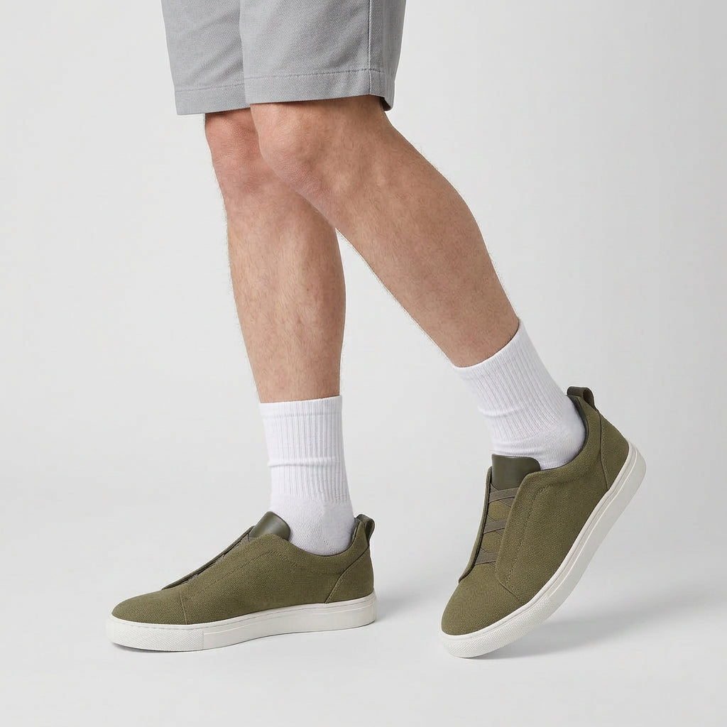 Sneakers Cuir Casual Confort pour Homme