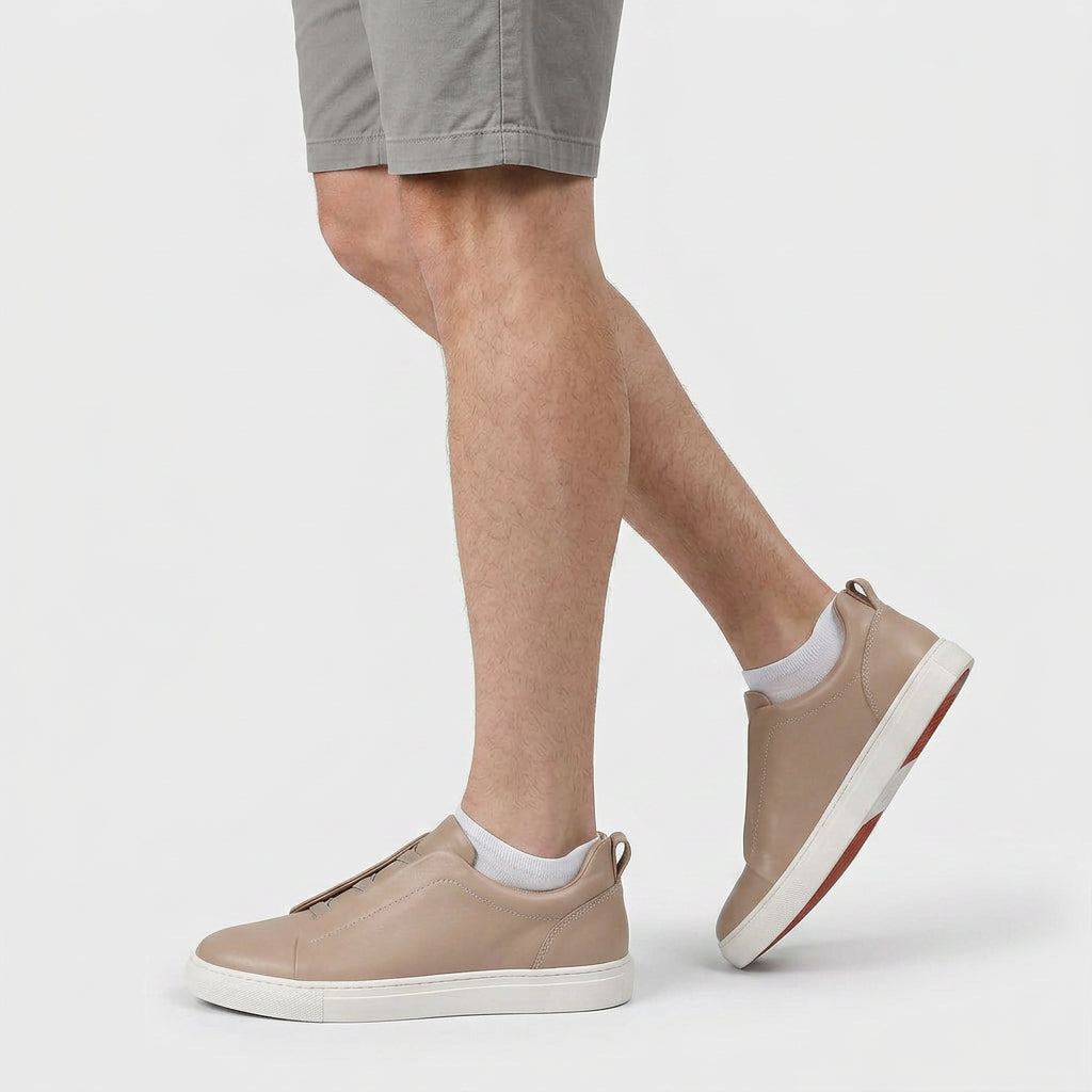 Sneakers Cuir Casual Confort pour Homme