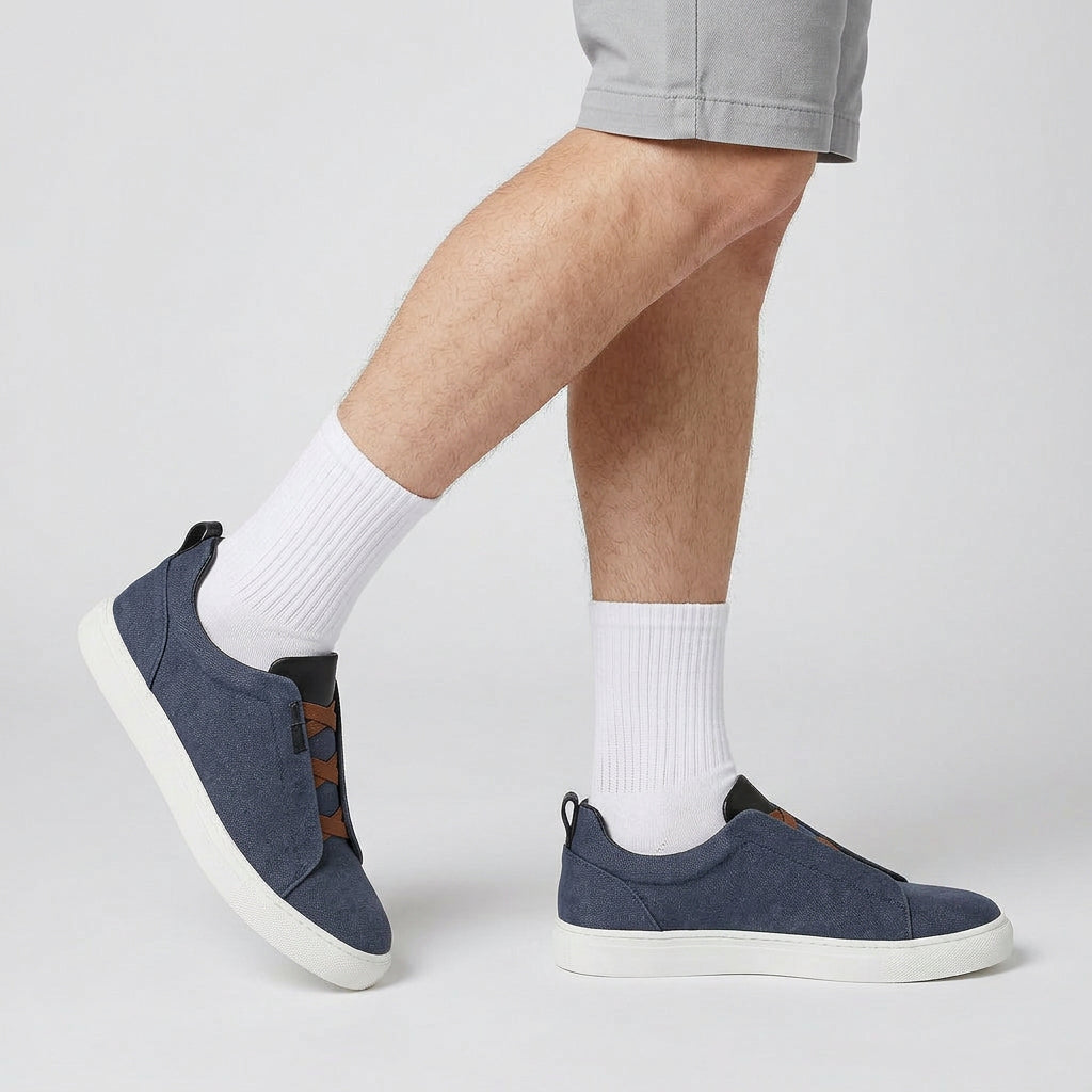 Sneakers Cuir Casual Confort pour Homme