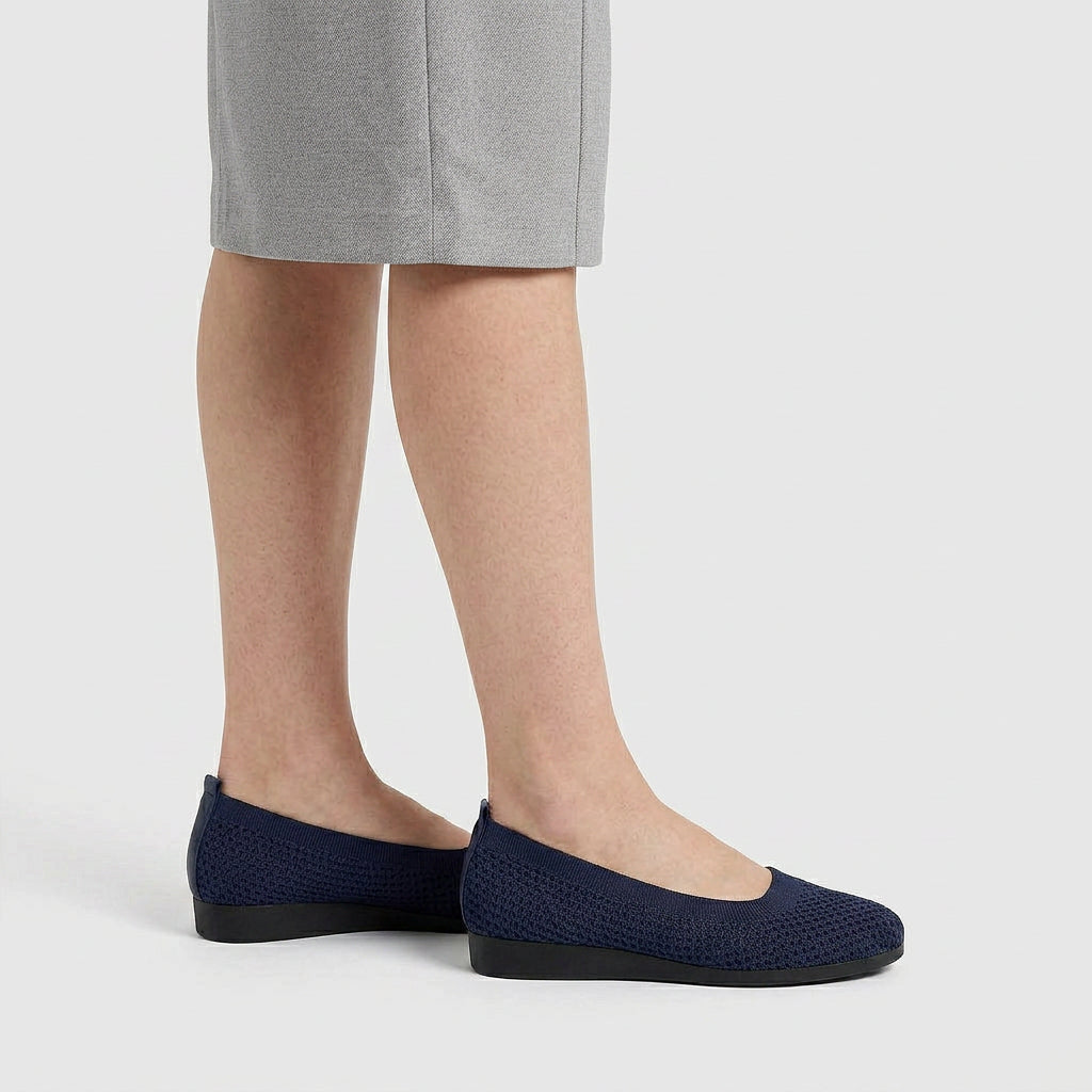 Ballerines Mesh Bout Rond Tricot Respirant pour Femme