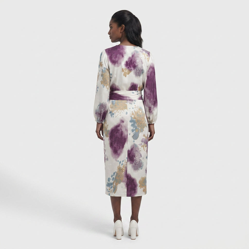 Ensemble Blouse Jupe Midi Coupe Coordinée pour Femme